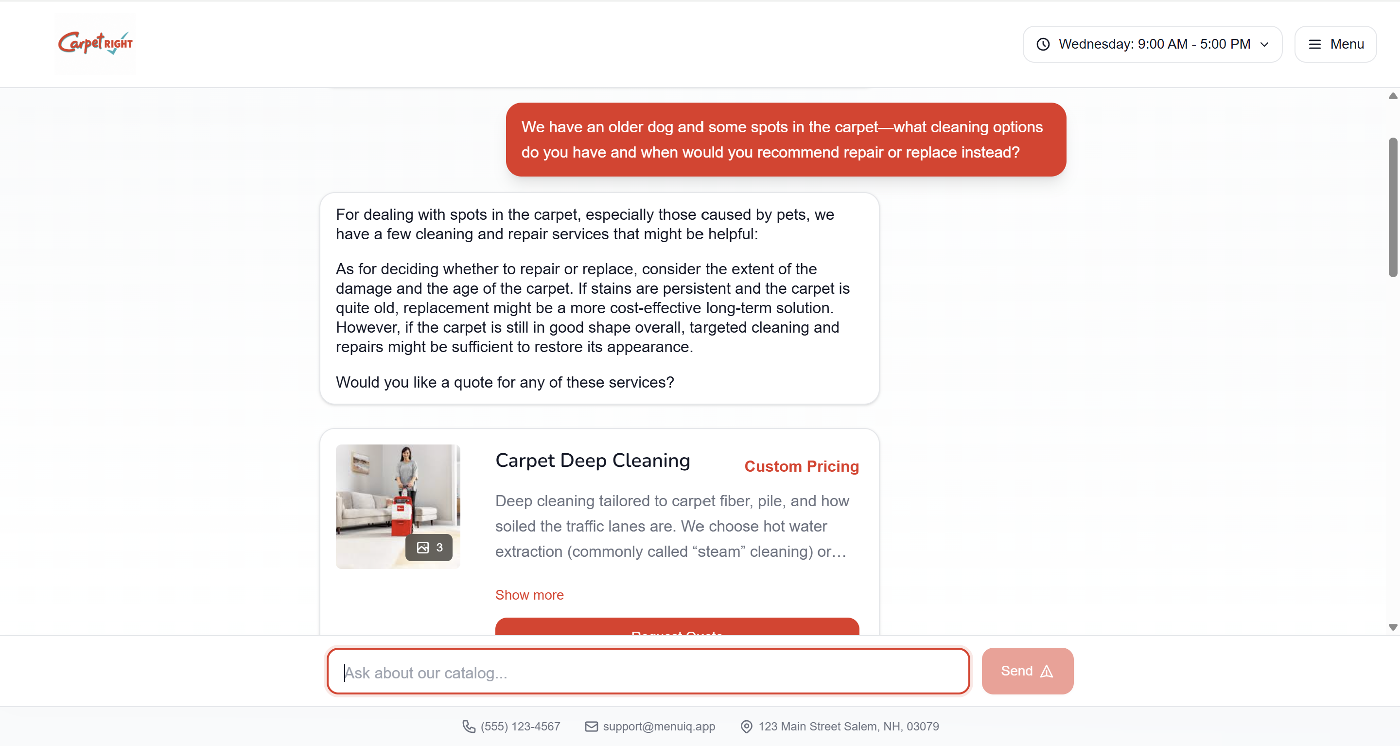 Raglie desktop storefront preview — alternate theme