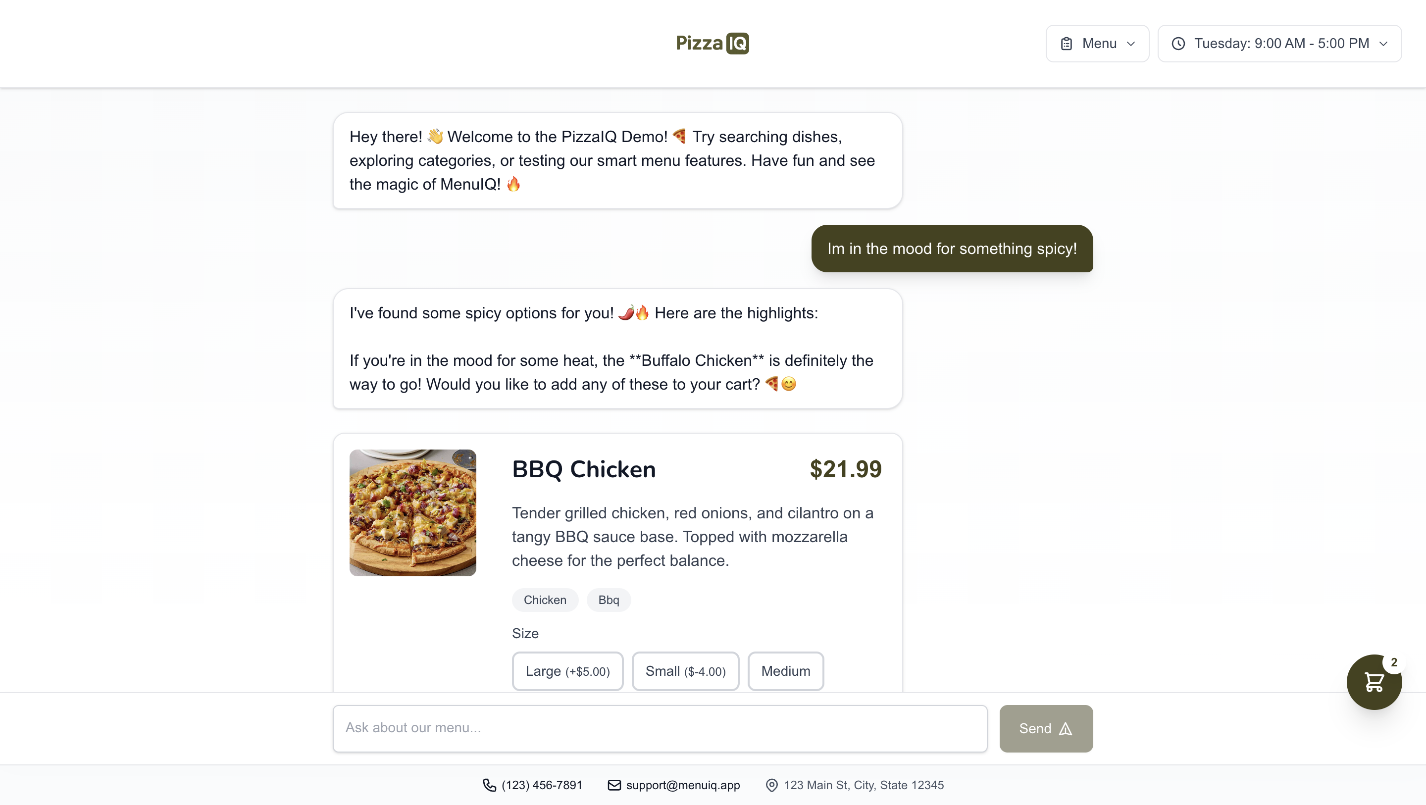 Raglie desktop storefront preview