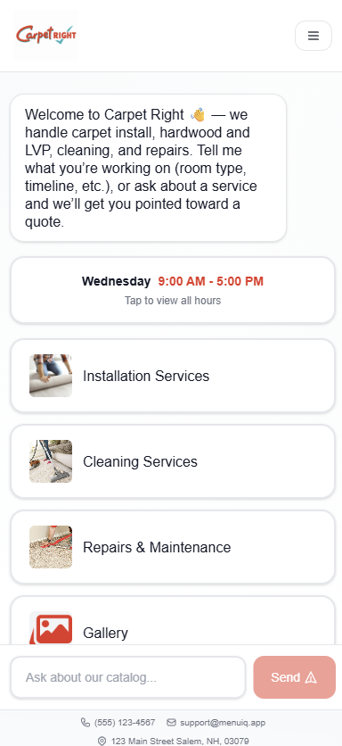Raglie mobile storefront preview — alternate theme